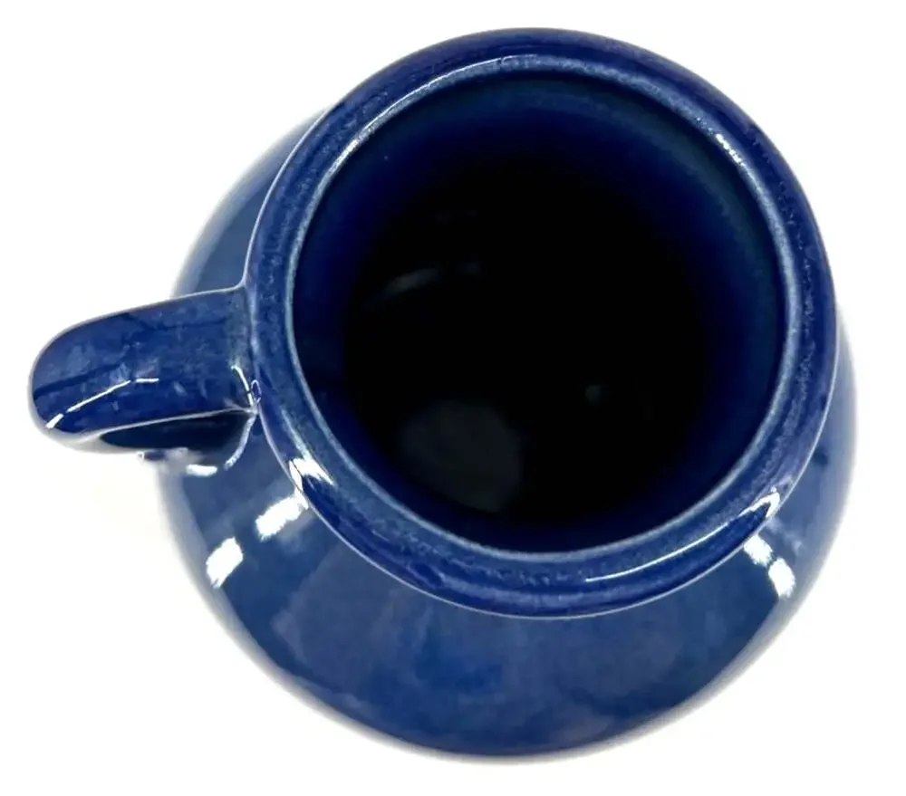 Goose Jug Ceramic Farmhouse Blue  Country Chic Flower Vase 7